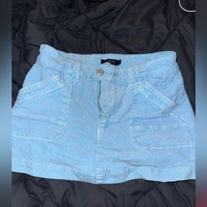 light blue cuduroy skirt